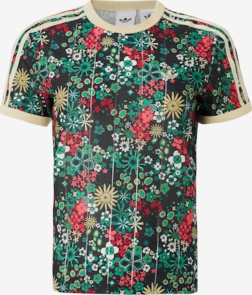 juoda ADIDAS ORIGINALS Marškinėliai 'Adidas Originals x Liberty London': priekis