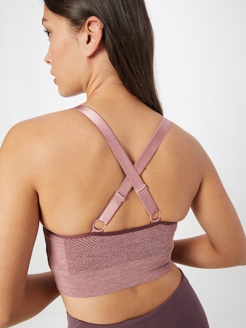 Hummel Bustier Sporttop in Braun