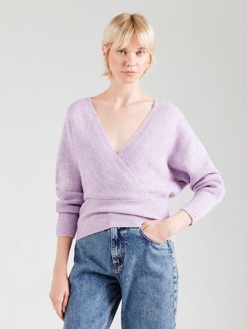 ABOUT YOU Sweater 'Joaline' in Purple: front