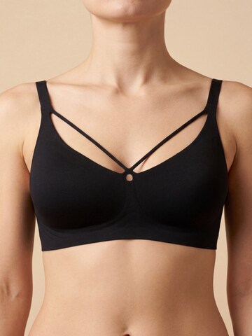C&City Bralette Bra in Black: front