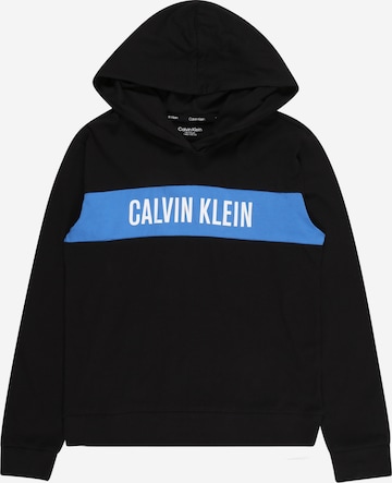 Bluză de molton de la Calvin Klein Underwear pe negru: față