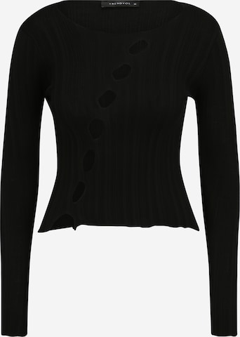 Trendyol - Camiseta en negro: frente