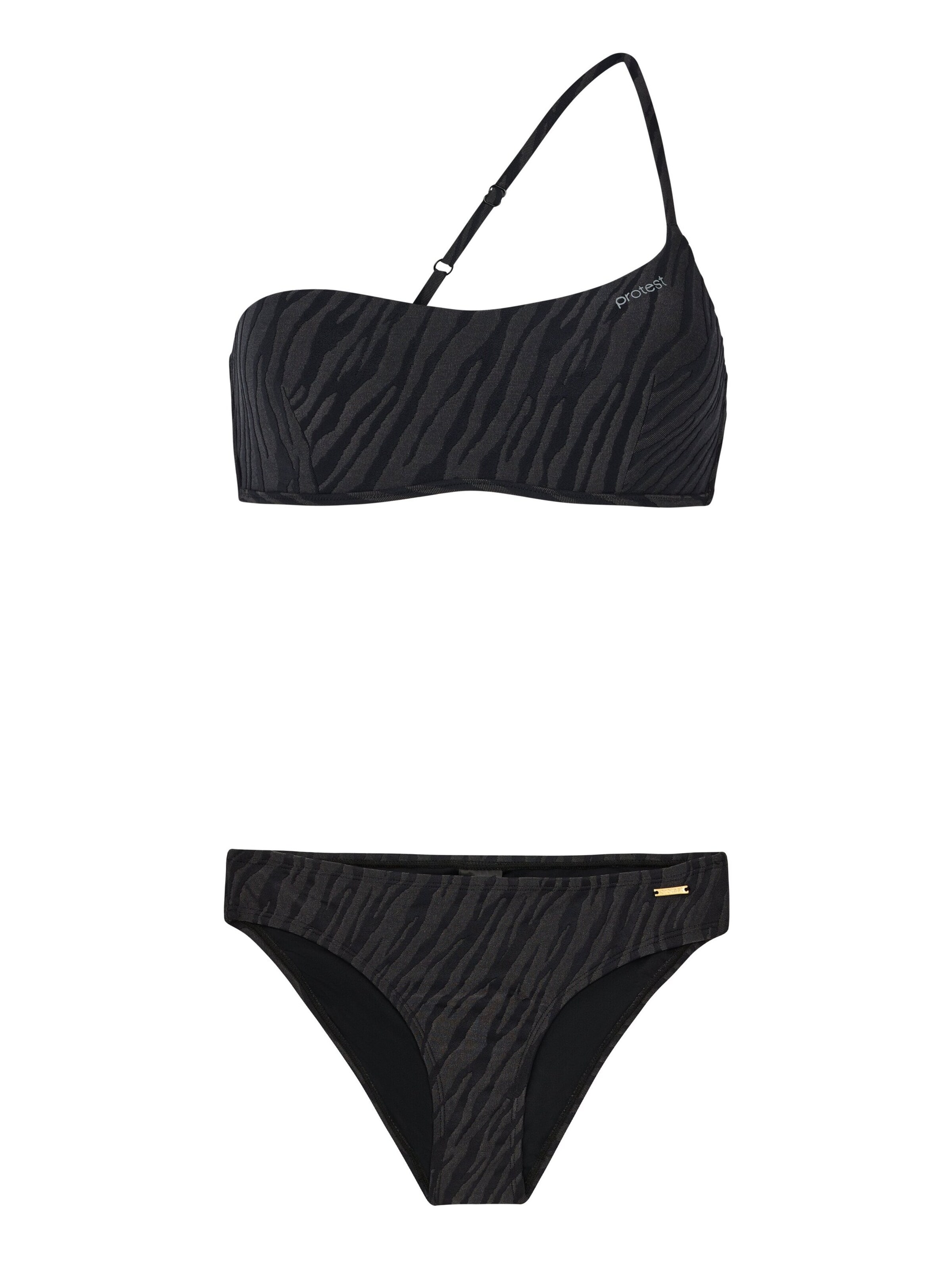 PROTEST Bandeau Bikini 'PRTGill' in Black: front