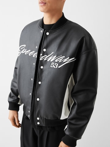 Bershka Between-season jacket in Black