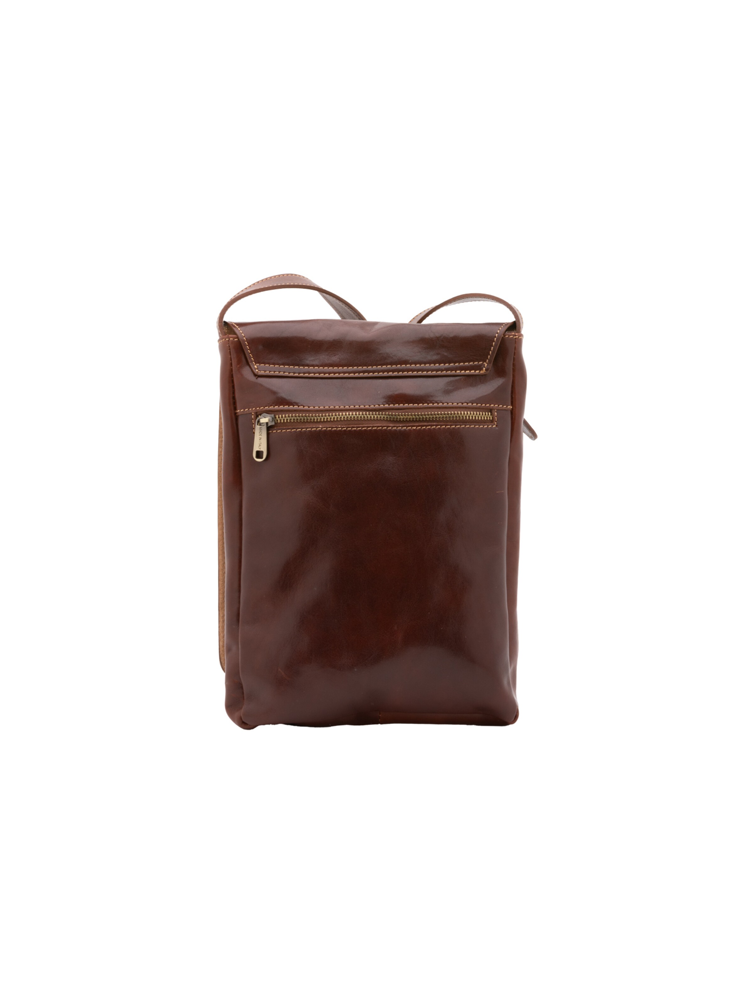 Borsa a tracolla 'Borsa a tracolla uomo vera pelle vacchetta con chiusura calamita - Made in Italy' di I Fratelli in marrone