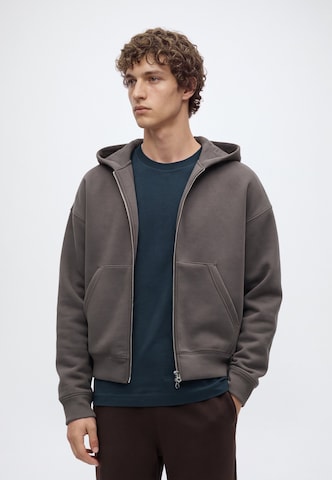 WEEKDAY Sweat jacket 'Simon' in Brown