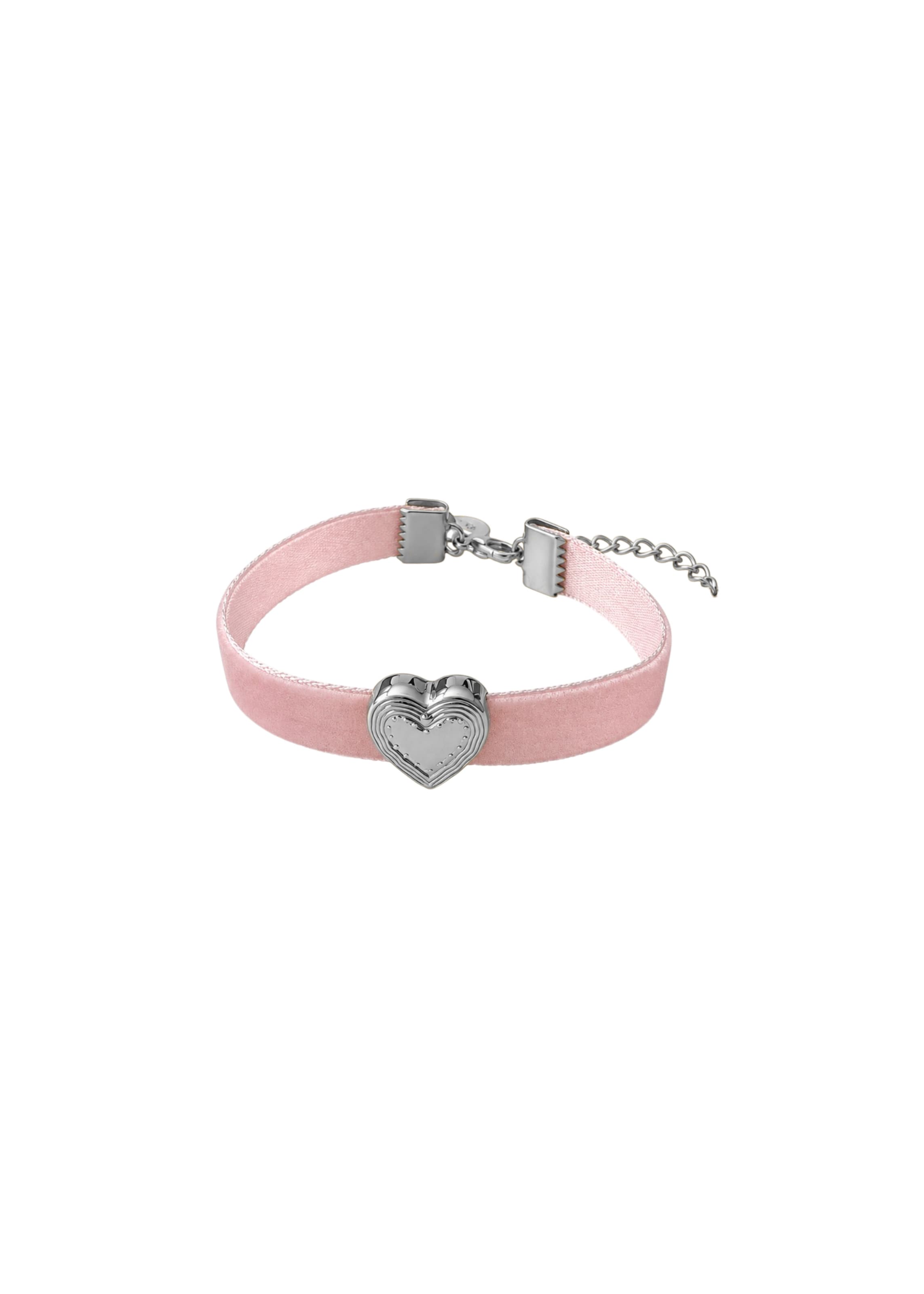 PURELEI - Pulsera 'Heart' en plata: frente