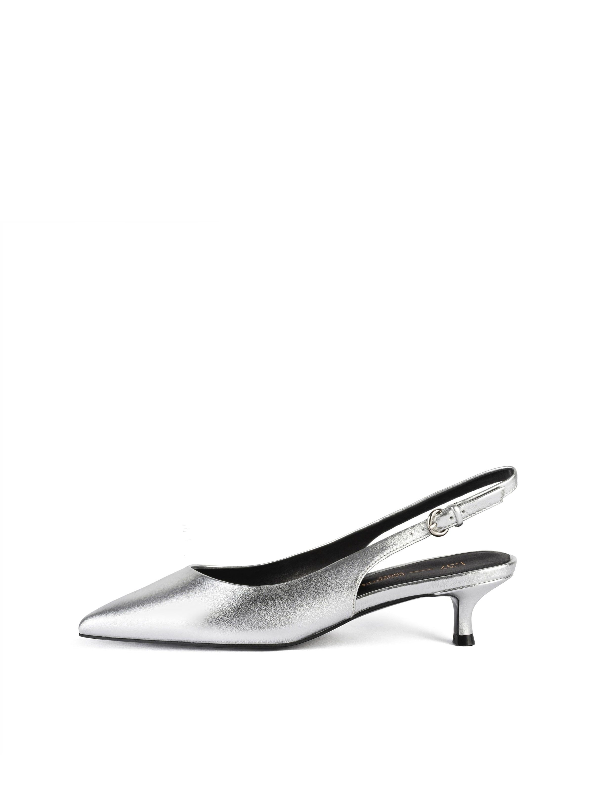 L37 HANDMADE SHOES Slingpumps 'ELEGANCE ESSENCE'‌‌‌‌‌‌‌‌‌‌ in silber, Produktansicht