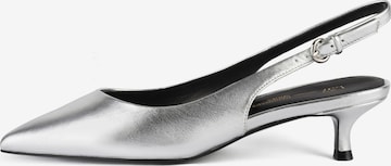 L37 HANDMADE SHOES Slingpumps 'ELEGANCE ESSENCE' in Zilver: voorkant