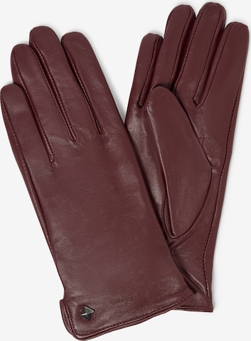 Pearlwood Full Finger Gloves 'Meg' in Red: front