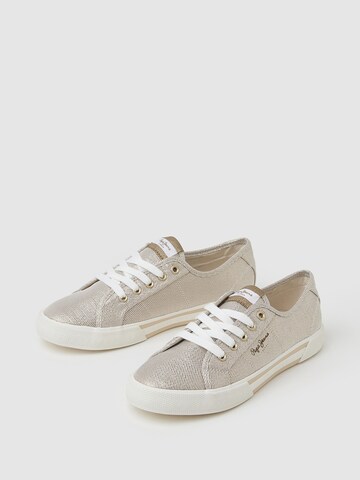 Pepe Jeans Sneakers laag 'BRADY PARTY' in Goud