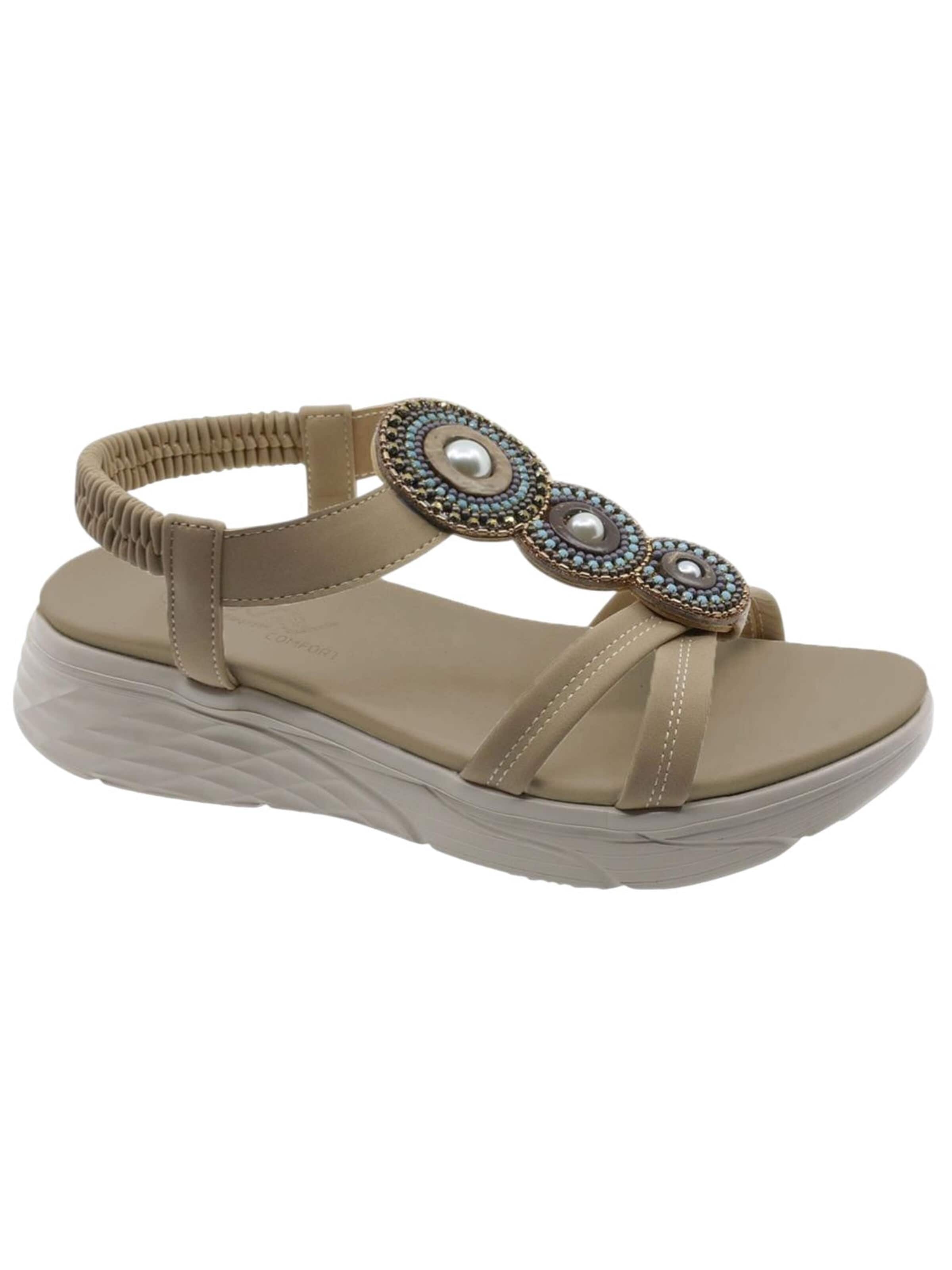 Beppi Sandals 'Casual Sandal' in Beige: front