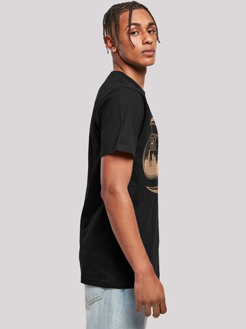 F4NT4STIC Shirt 'Harry Potter Hogwarts Moon' in Black