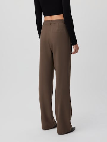 LeGer by Lena Gercke Regular Pleat-Front Pants 'Elena Tall' in Brown
