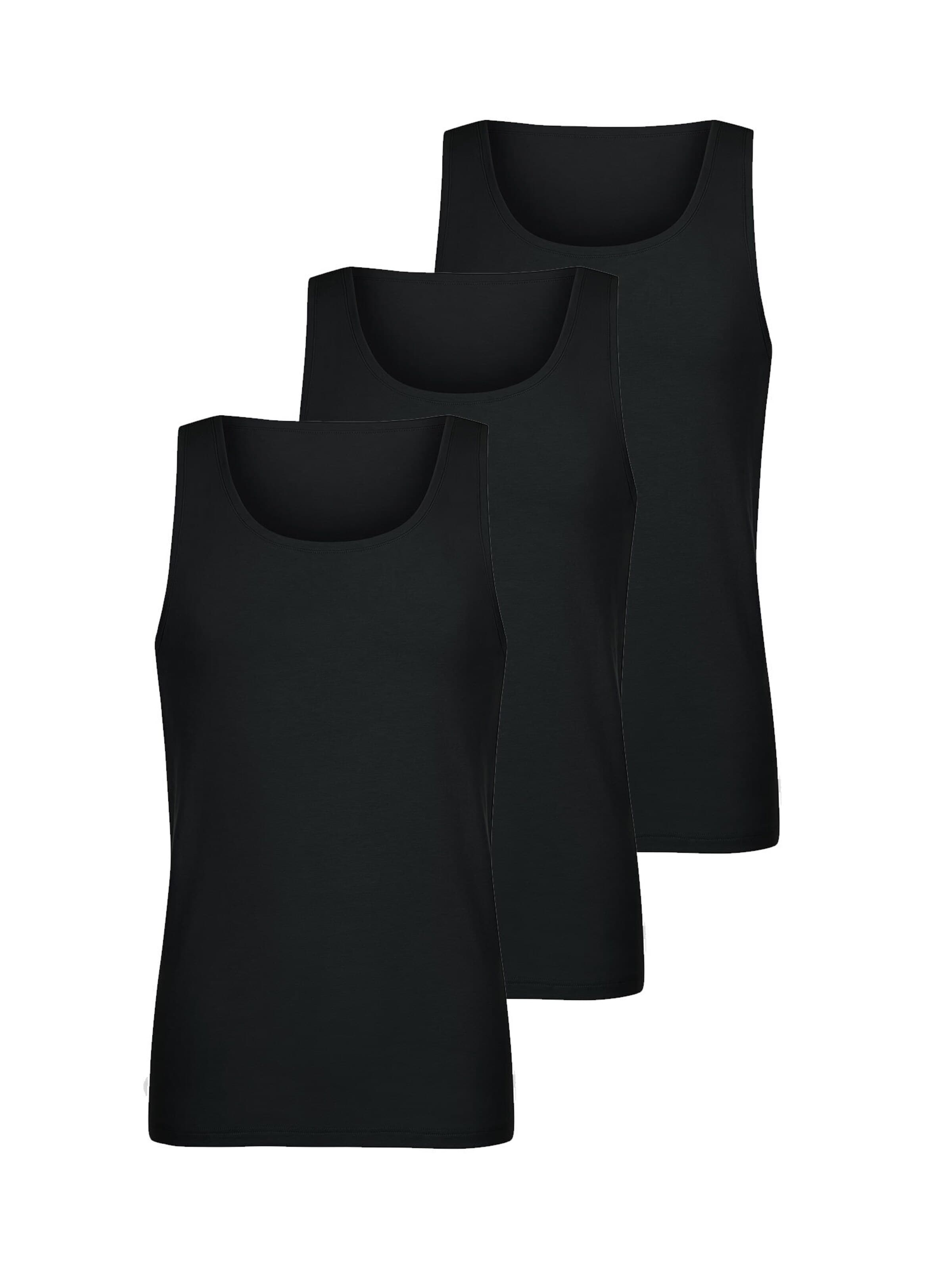 Lisca Undershirt 'Odysseus' in Black: front