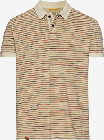 CAMEL ACTIVE Jersey Poloshirt mit Multicolour - Streifen in Beige: predná strana