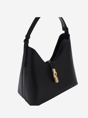 FURLA - Bolso de hombro 'Furla Sac Bandoulière M Goccia Cuir Noir' en negro