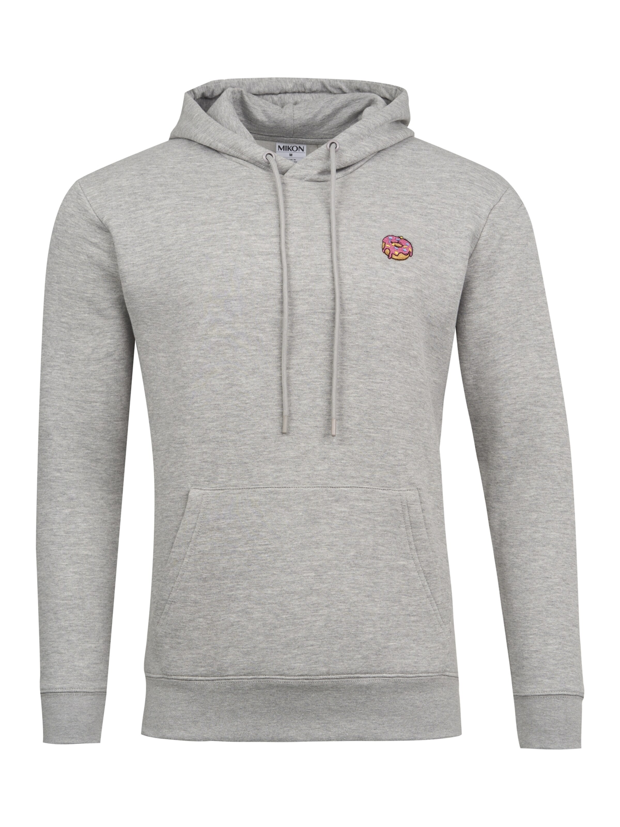 Mikon Sweatshirt 'Donut ' in Grijs: voorkant