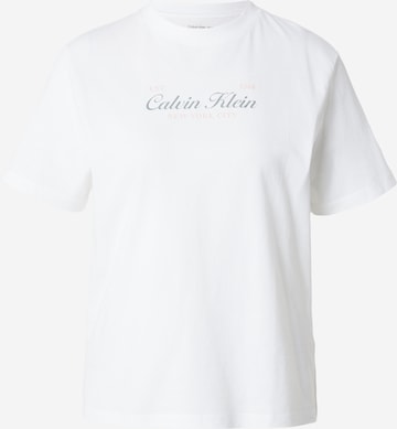 Calvin Klein Jeans Majica | bela barva: sprednja stran