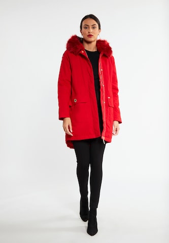 Manteau d’hiver 'Minya' faina en rouge