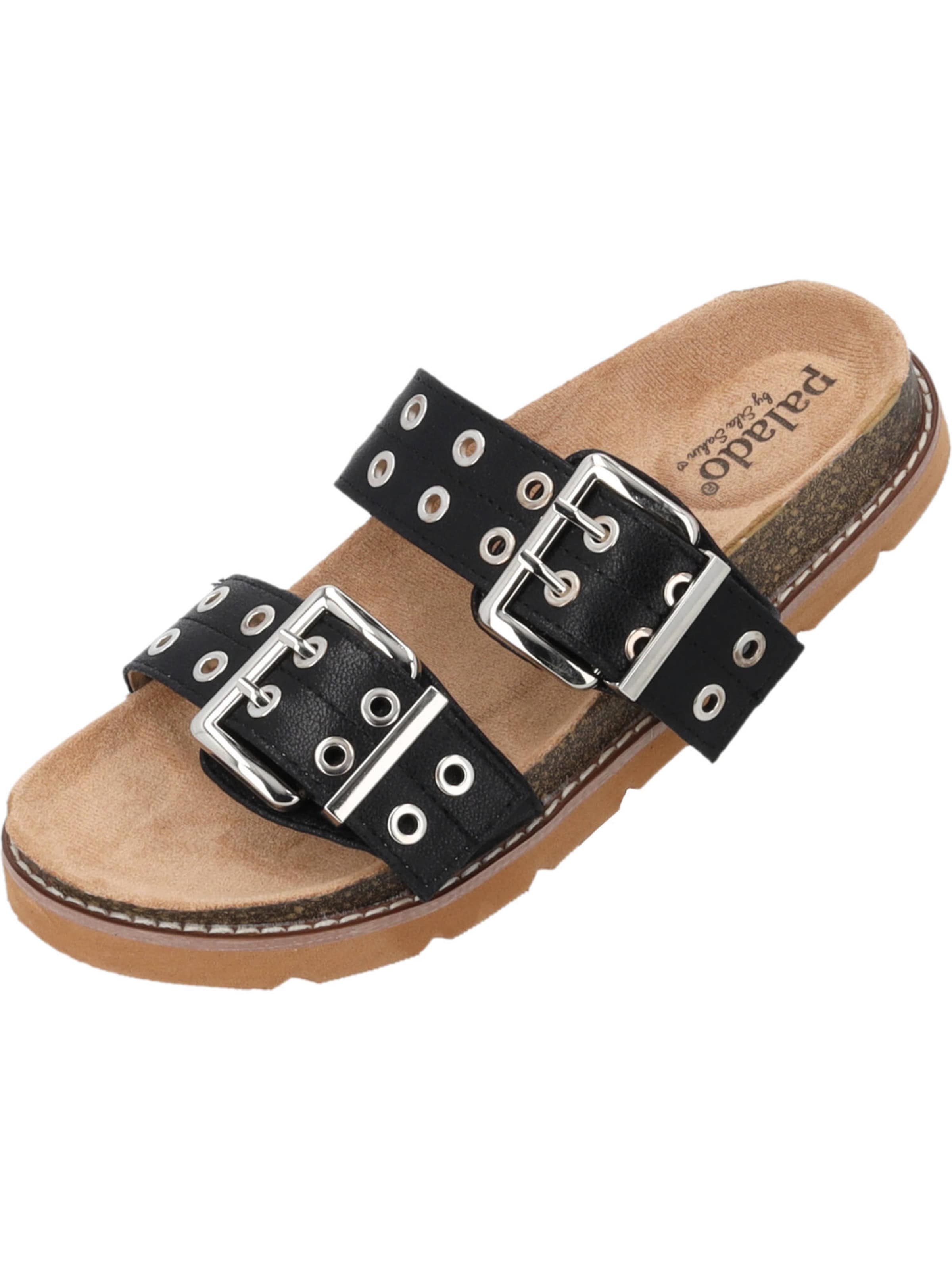 Palado by Sila Sahin Pantolette 'Xinglin by Sila Sahin' in Schwarz: Vorderseite