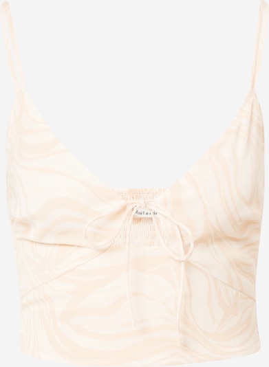 Abercrombie & Fitch Top en amarillo pastel / blanco, Vista del producto