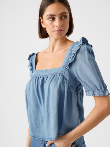 VERO MODA Blouse 'HARPER' in Blauw