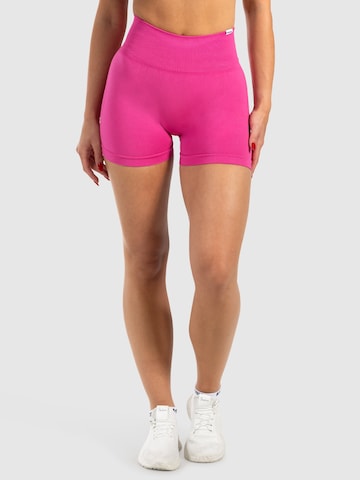 Smilodox Slimfit Sportbroek 'Issy' in Roze: voorkant