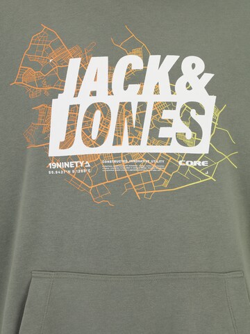 Jack & Jones Plus Mikina 'MAP' – zelená