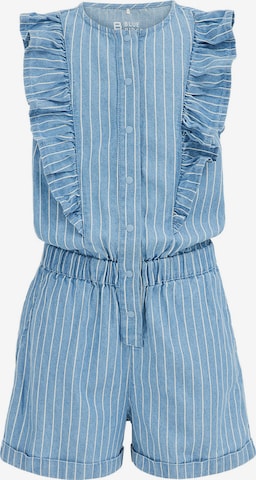 WE Fashion Dungarees in Blue: front