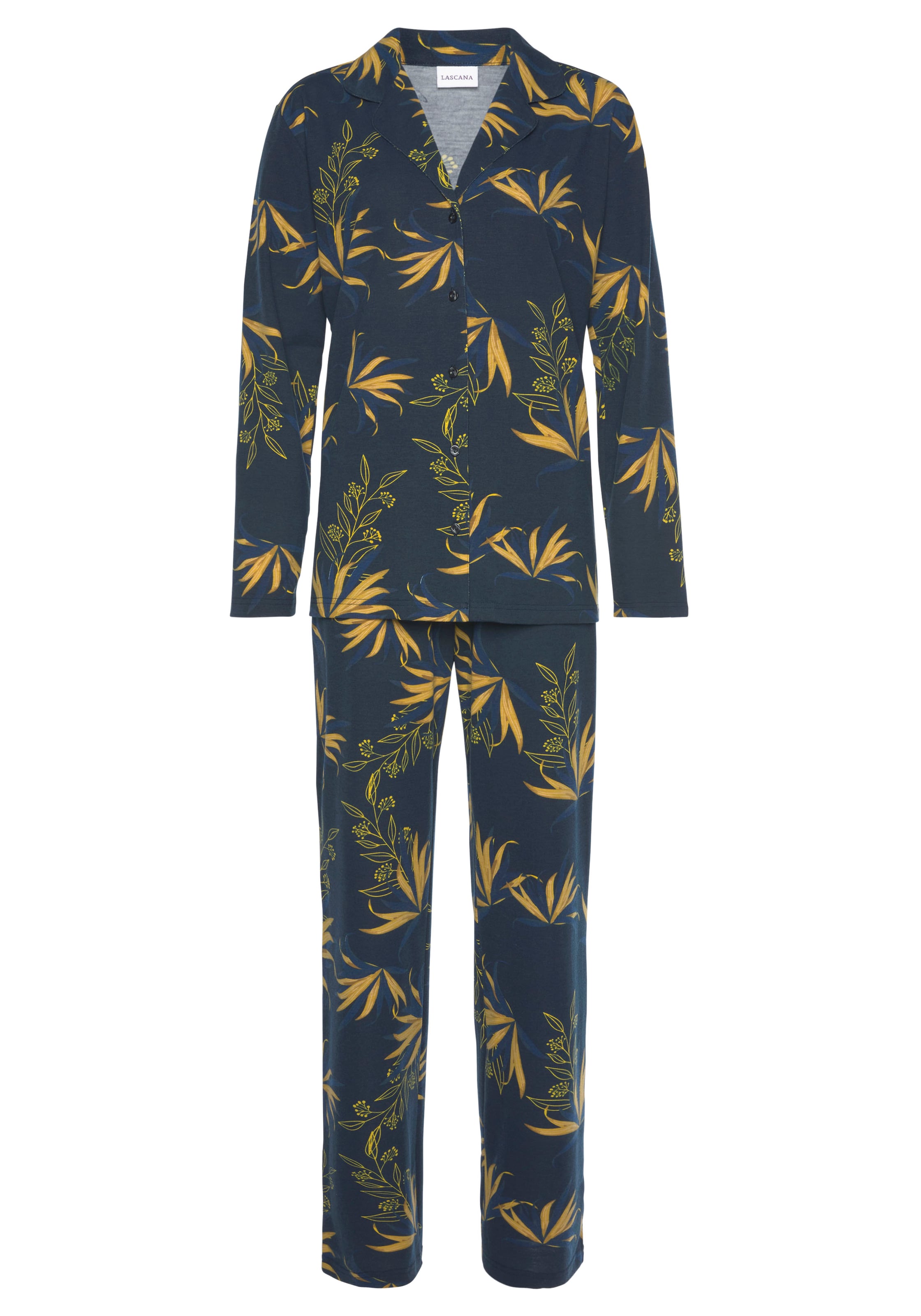 Pijama de la LASCANA pe albastru: față