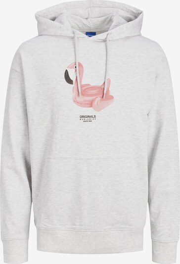 JACK & JONES Sweatshirt 'Dimensional' in Dark brown / Pastel pink / White / mottled white, Item view