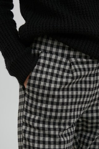 ICHI Slimfit Hose 'KATE CHECKY PA2' in Grau