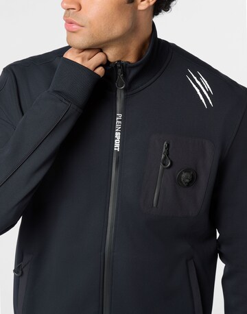 Plein Sport - Sudadera con cremallera 'Scratch' en negro
