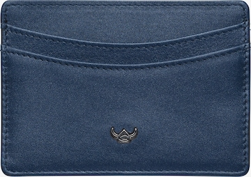 GOLDEN HEAD Kartenetui 'Valencia' in Blau: Vorderseite