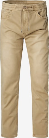 Pantalon Salsa Jeans en beige : devant