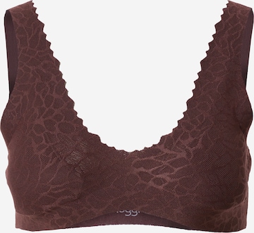 Bustier Soutien-gorge 'Zero Feel Lace 2.0' SLOGGI en marron : devant