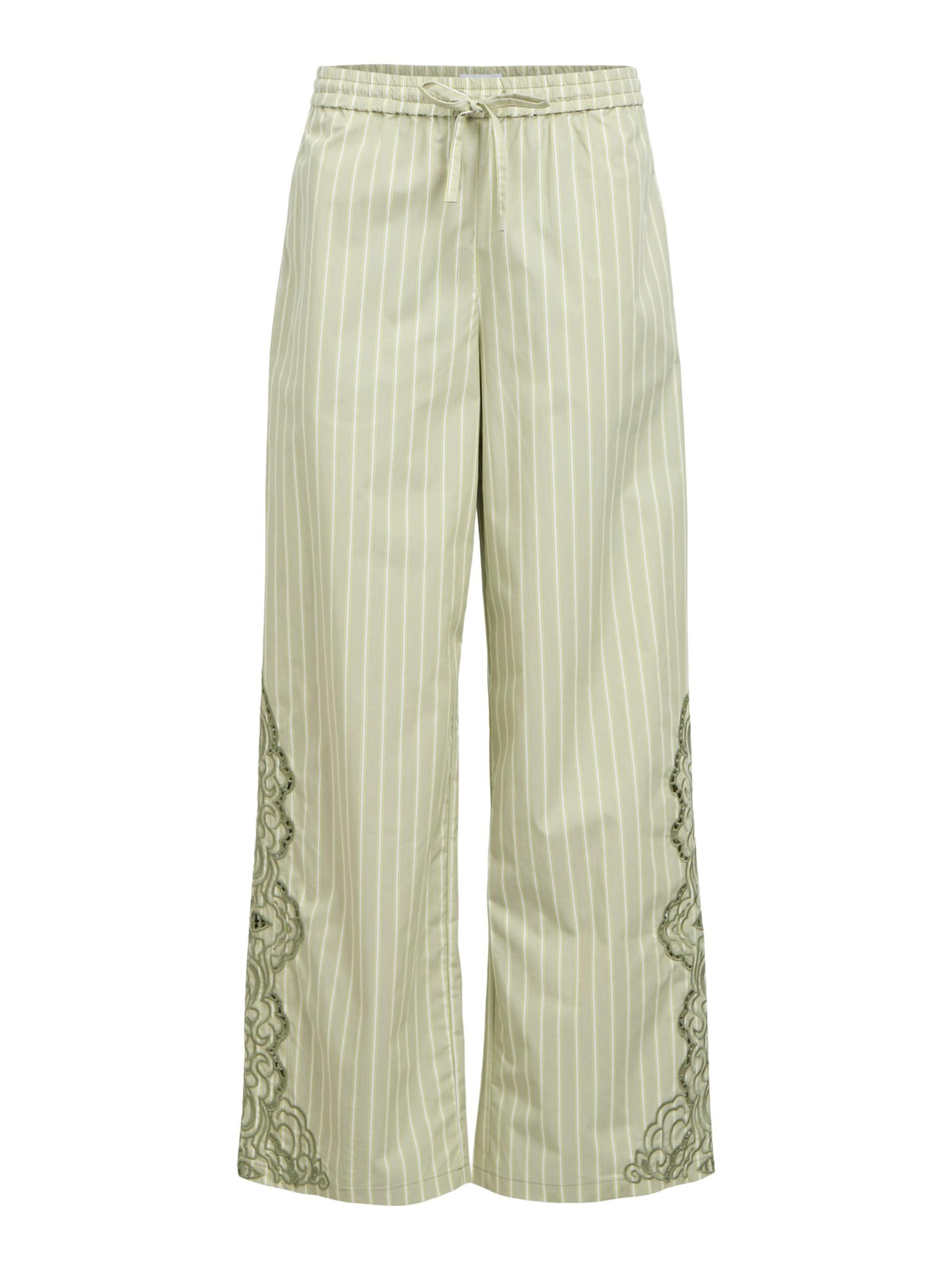 OBJECT Trousers in Light green / Dark green / White, Item view
