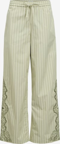 Wide leg Pantaloni di OBJECT in verde: frontale