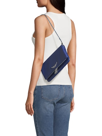 Zadig & Voltaire - Clutches 'ROCK' em azul: frente