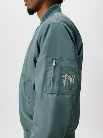 ABOUT YOU x Kingsley Coman Between-Season Jacket 'Colin' in Green