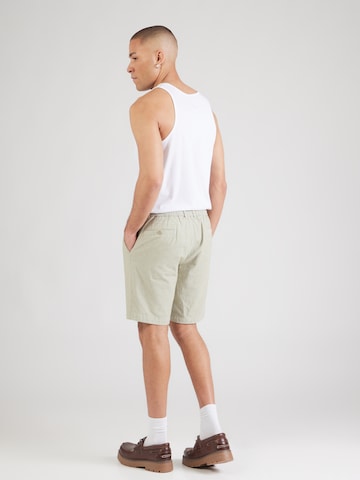 Regular Pantalon à pince bugatti en vert