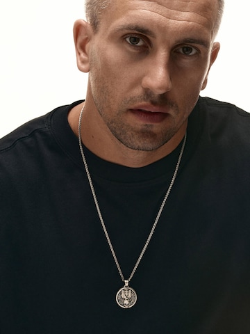 Pendentif 'THE WISE ARE SILENT' REYTEL en argent