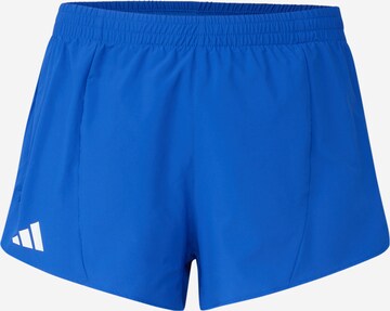 ADIDAS PERFORMANCE Regular Sportbroek 'Adizero Essentials' in Blauw: voorkant