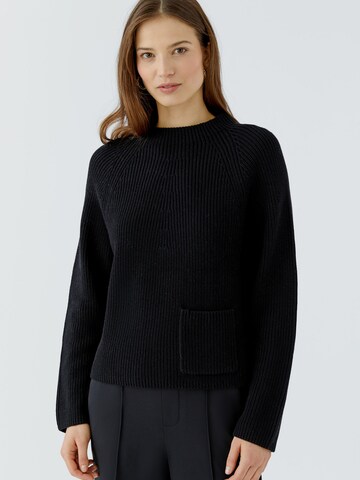 OUI Pullover 'RIYA' in Schwarz: Vorderseite