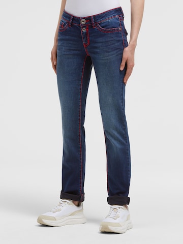 Soccx Regular Jeans in Blue: front
