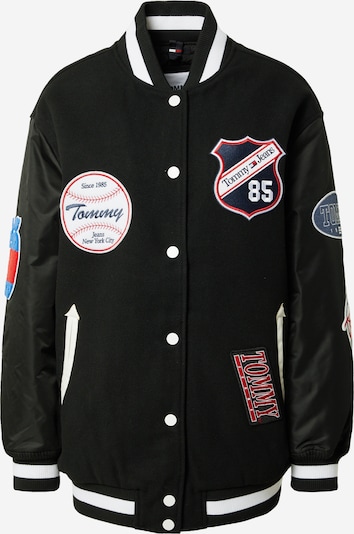 Tommy Jeans Starpsezonu jaka, krāsa - tumši zils / ugunssarkans / melns / balts, Preces skats