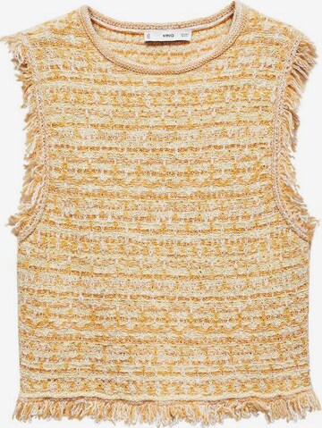 Tops en tricot 'Papallon' MANGO en jaune : devant