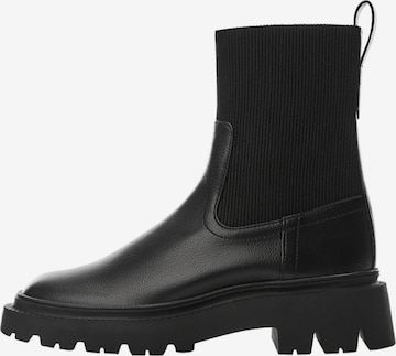 Boots chelsea 'Mochi' di MANGO in nero: frontale