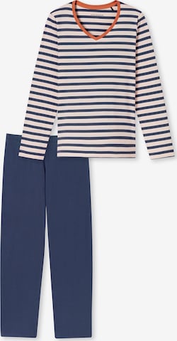 SCHIESSER Pyjama 'Casual Essentials' in Beige: Vorderseite